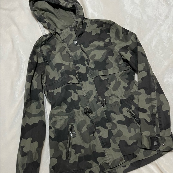 eclipse tattoo outerwear twill hooded utility jacket - Picture 2 of 9